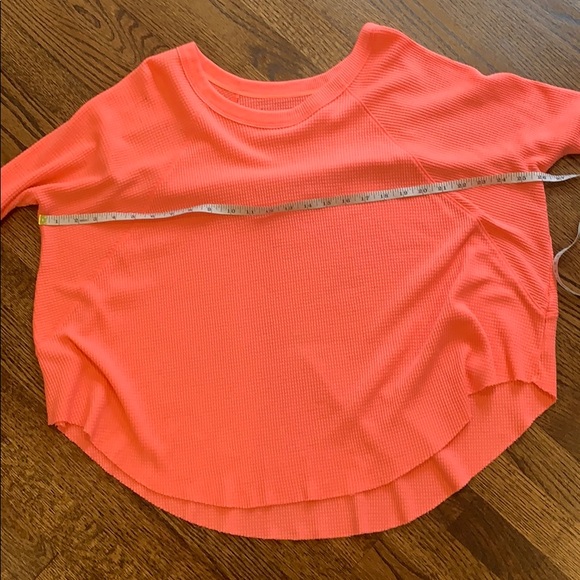 Free People Bright Orange Long Sleeve Shirt - Picture 9 of 9